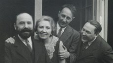 Jan Zrzavý, Charlotte a Bohuslav Martin a Vítzslav Nezval v Paíi v roce 1934