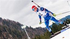 Michal Krčmář v závodu s hromadným startem v Ruhpoldingu. Michal Krčmář v závodu s hromadným startem v Ruhpoldingu.