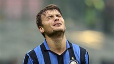Adem Ljaji z Interu Milán lituje zahozené ance.