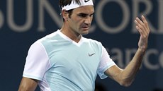 Roger Federer ve finálovém duelu s Milosem Raonicem.