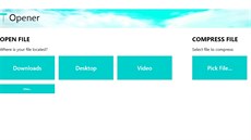 Opener slouí pro otevírání komprimovaných archív v tabletech s Windows 10.