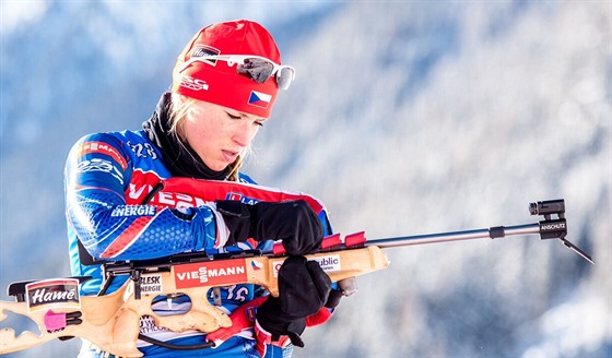 Barbora Tomeov na stelnici v italsk Anterselv