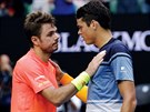 DOBE TY! vcarsk tenista Stan Wawrinka podlehl v osmifinle Australian Open...