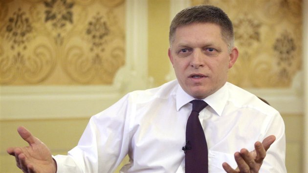 Slovenský premiér Robert Fico při rozhovoru pro MF DNES Slovenský premiér Robert Fico při rozhovoru pro MF DNES