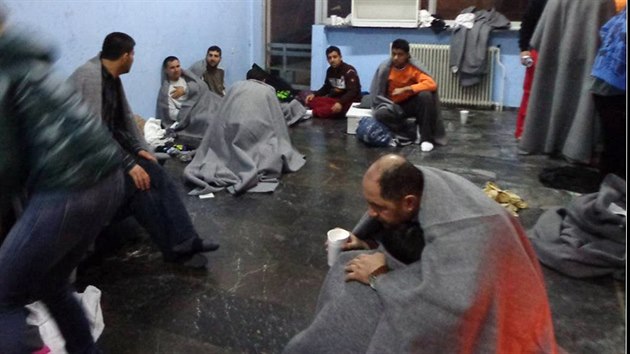 Peiv migranti jsou oetovni na ostrov Kalymnos (22. ledna 2016)