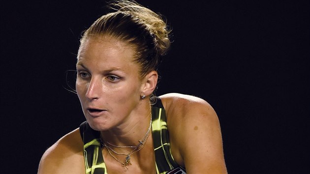 esk tenistka Karolna Plkov bojuje ve 2. kole Australian Open.