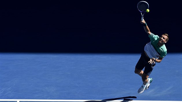 esk tenista Tom Berdych podv ve souboji o tvrtfinle Australian Open.
