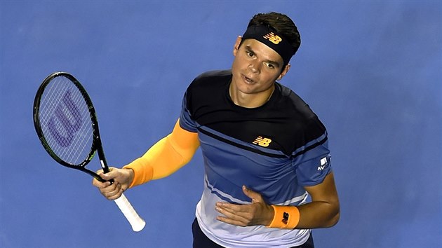 Kanadsk tenista Milos Ranoic prov semifinle Australian Open.