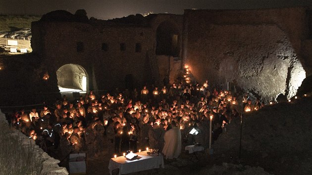 Klter sv. Elie nedaleko irckho Mosulu na snmku z dubna 2010