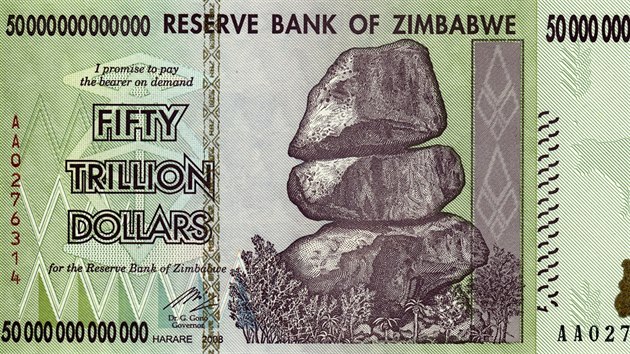 Za biliony u se v Zimbabwe bn nenakupuje. Nyn tam naopak zbo stoj jednotky (ale americkch) dolar. A i tyto ceny klesaj.