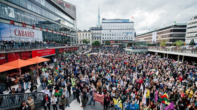 Vtn migrant ve Stockholmu (z 2015)