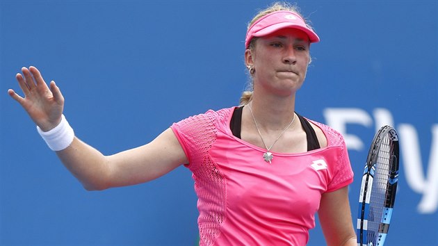 esk tenistka Denisa Allertov v duelu se Sabine Lisickou z Nmecka.