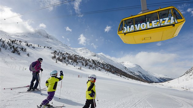 Lanovka Diavolezza ve Svatm Moici