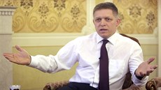 Slovenský premiér Robert Fico pi rozhovoru pro MF DNES