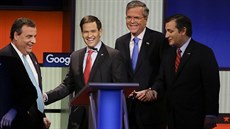 Na snímku zleva: guvernér New Jersey Chris Christie, senátor Marco Rubio,...