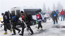 Start extrémního závodu Winter Survival v Jeseníkách