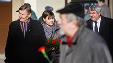 Miroslav Grebeníček a Vojtěch Filip před posledním rozloučením s komunistickým... Miroslav Grebeníček a Vojtěch Filip před posledním rozloučením s komunistickým...