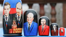 Vladimir Putin, Lenin, Brežněv, Jelcin, Gorbačov, Medveděv Vladimir Putin, Lenin, Brežněv, Jelcin, Gorbačov, Medveděv