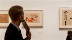 Instalace výstavy Klimt/schiele/Kokoschka a eny, Víde, Belvedere 2016