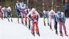 Momentka z mužské štafety v Novém Městě na Moravě Momentka z mužské štafety v Novém Městě na Moravě