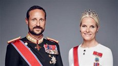 Norský korunní princ Haakon a jeho manelka Mette-Marit (2016)