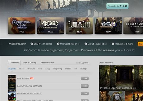 Digitální distribuce GOG.com