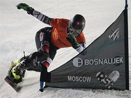 Ester Ledeck pi paralelnm slalomu v Moskv.