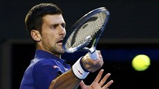 Novak Djokovi ve finále Australian Open.