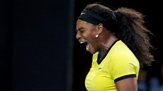 Serena Williamsová po povedeném úderu ve finále Australian Open