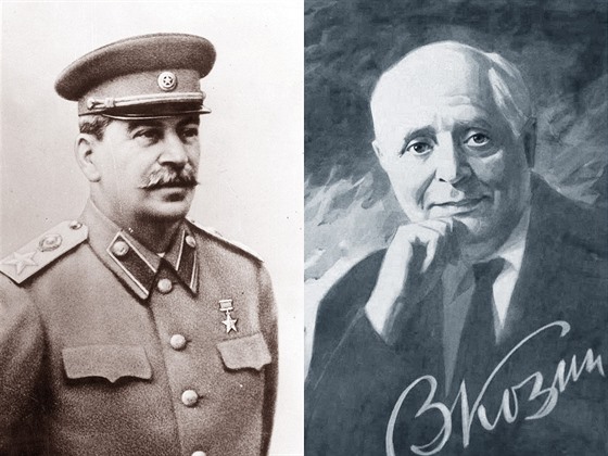 Sovtský diktátor Josif Vissarionovi Stalin a tenorista Vadim Kozin
