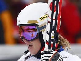 Ester Ledeck v cli superobho slalomu v Ga-Pa.
