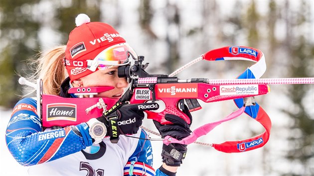 Eva Puskarkov na stelnici v kanadskm Canmore.