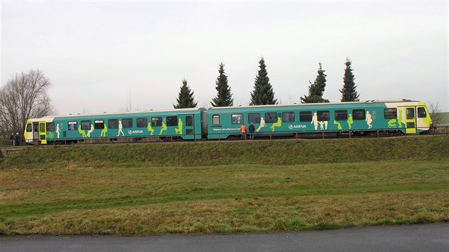 Vlakov souprava spolenosti Arriva.