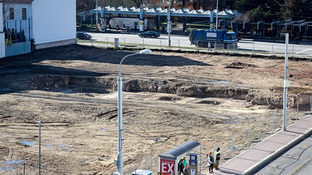 Po budov Telecomu zbyla jen dra v zemi. Na tomto mst vyroste IGY 2.