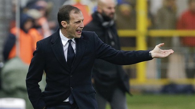 Trenr Juventusu Turn Massimiliano Allegri je nespokojen s hrou svch svenc.