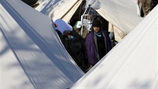 Uprchlíci na eckém ostrov Lesbos (29. ledna 2016)