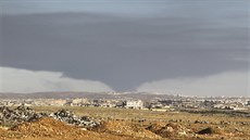Syrská armáda a ruské letectvo intenzivn útoí Aleppa (4. února 2016) 