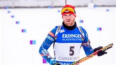 Michal lesingr ped startem sprintu mu v kanadském Canmore.