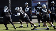 Nácvik herních situací v podání hrá Carolina Panthers.