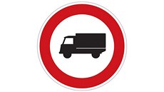 Značka B4 Zákaz vjezdu nákladních automobilů Značka B4 Zákaz vjezdu nákladních automobilů