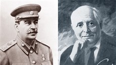 Sovětský diktátor Josif Vissarionovič Stalin a tenorista Vadim Kozin Sovětský diktátor Josif Vissarionovič Stalin a tenorista Vadim Kozin