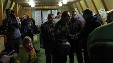 Na konci ledna pi píjezdu na Okrouhlík neskrývali irátí kesantí uprchlíci nadení.