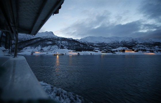 Norské msto Hammersfest, kde úady ubytovávají adatele o azyl. (17. února...