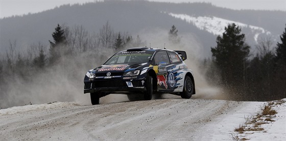 Sébastien Ogier na trati první etapy védské rallye