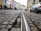 Stav tramvajové trati v centru Olomouce v ulici 8. května a na vedlejší třídě... Stav tramvajové trati v centru Olomouce v ulici 8. května a na vedlejší třídě...