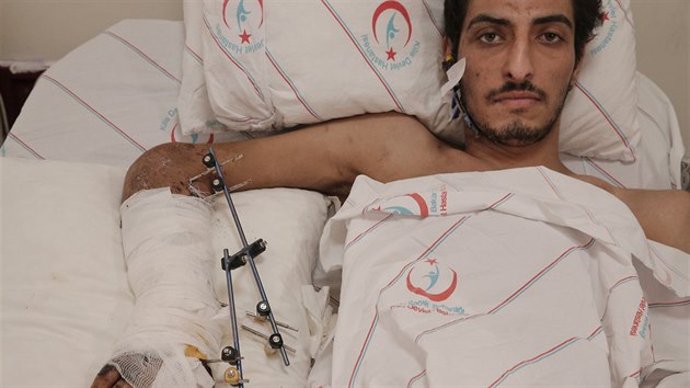 Nemocnice pro syrsk uprchlky v jihotureckm mst Kilis (10. nora 2016)