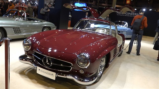 Mercedes 300 SL Gullwing na vstav Retromobile