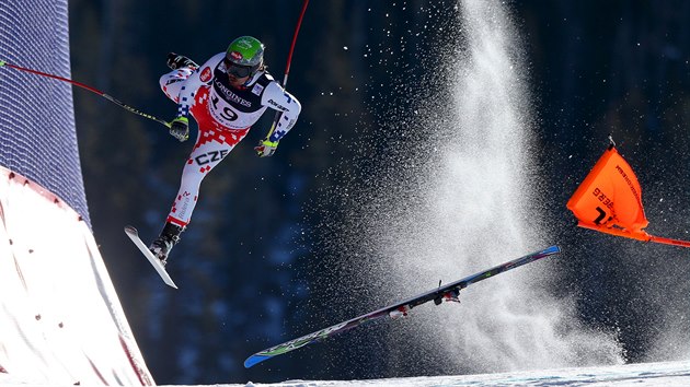 Prvn msto v kategorii Sport obdrel s fotografi letcho eskho lyae Ondeje Banka na MS v Beaver Creeku fotograf agentury Reuters Christian Walgram (8. nora 2015).