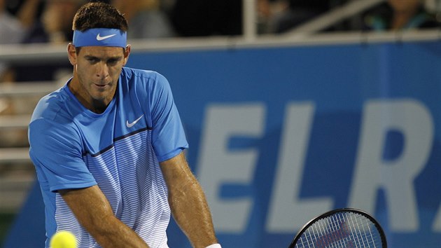 Juan Martn del Potro na turnaji v Delray Beach