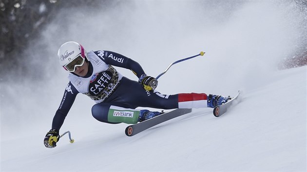 Nadia Fanchiniov ve sjezdu v italskm stedisku La Thuile